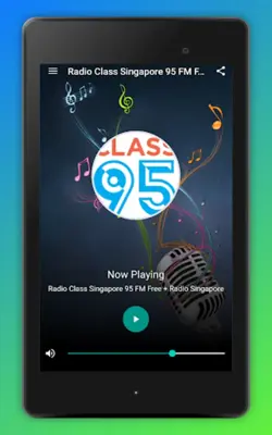 Class 95 FM Singapore Radio SG android App screenshot 0