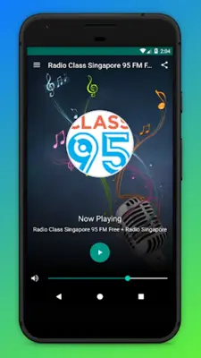 Class 95 FM Singapore Radio SG android App screenshot 1